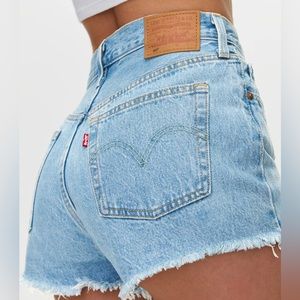 Levi’s 501 High Rise Denim Shorts